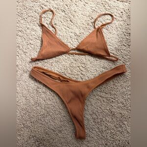 Minimale Animale Ribbed Bikini Set